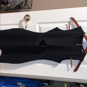 Black cutout mini dress